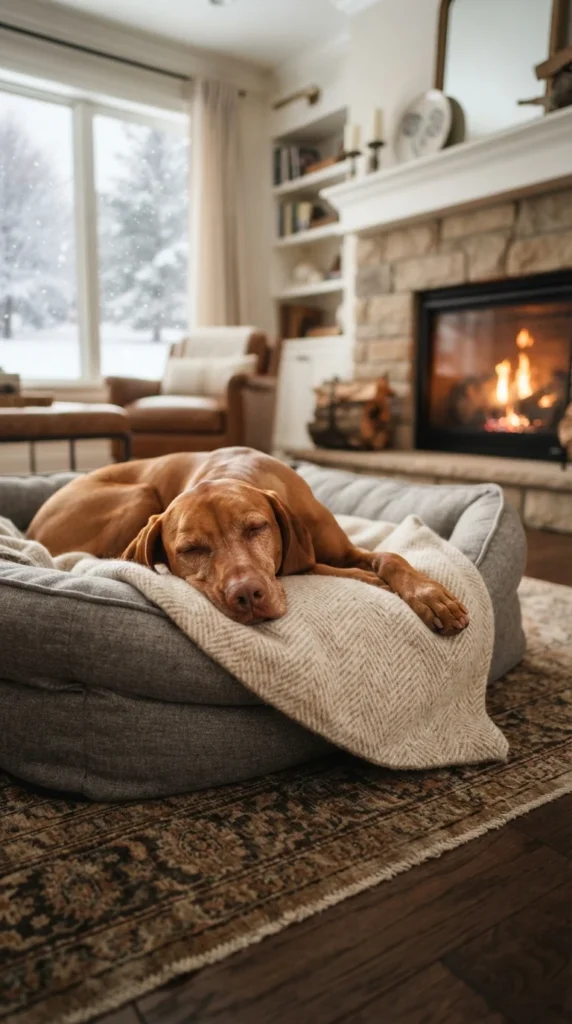 7. Give Your Dog a Warm Sleeping Area