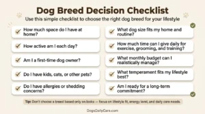 Quick Dog Breed Decision Checklist