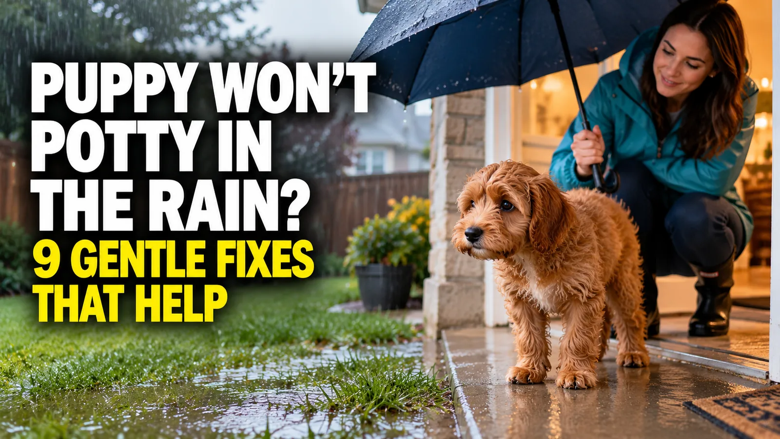Puppy Won’t Potty in the Rain? 9 Gentle Fixes That Help
