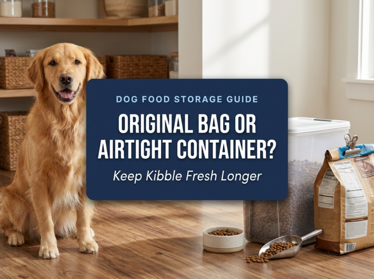 Should Dog Food Be Stored in the Original Bag?